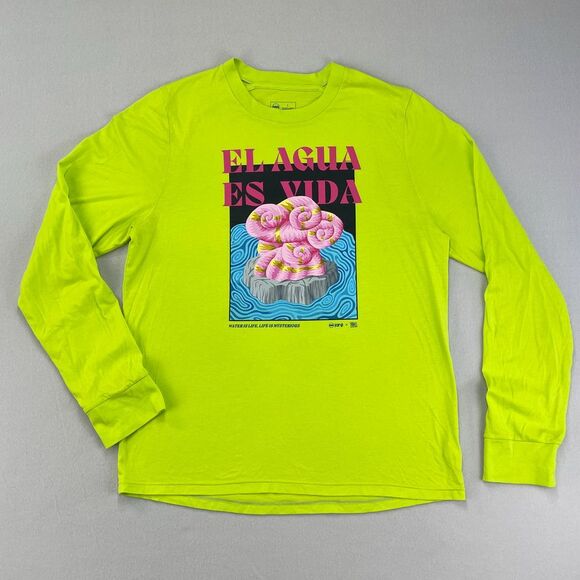 janji x YAiKEL T-Shirt Mens Large RUNTERRA BIO Long Sleeve Graphic Running Tee - Picture 1 of 10